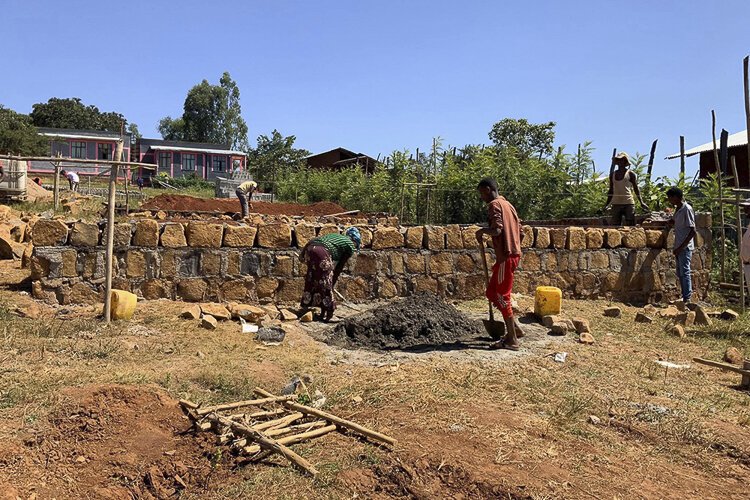 30 Hearts Learning Center Library and Playground construction